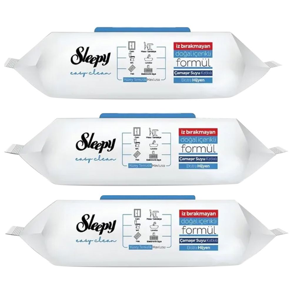 Sleepy - Disinfecting Cleaning Towel Wipes - Pack Of 3 - 300 Wipes