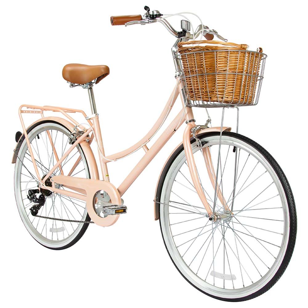 Spartan - 700c Platinum City Bike W/ Gears for Women - Peach