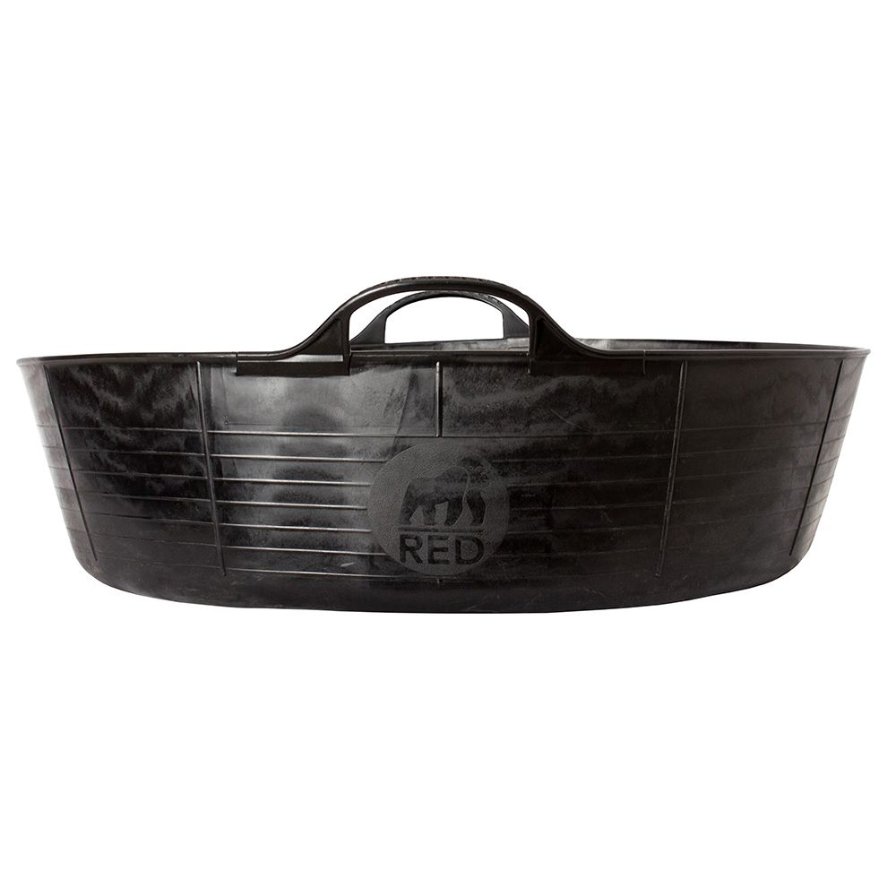 Red Gorilla - Shallow Tub With Handle - Black - Large - 35 L