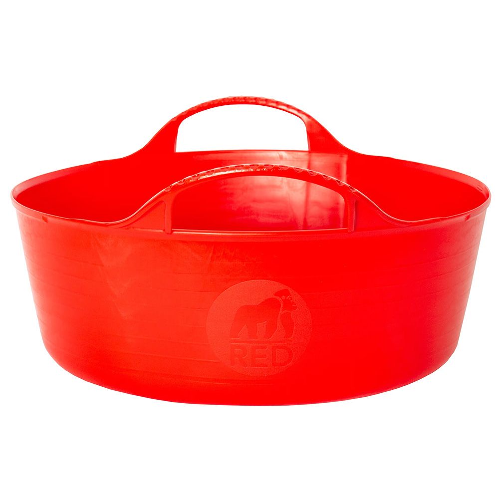 Red Gorilla - Shallow Tub With Handle - Red- Mini - 5 L