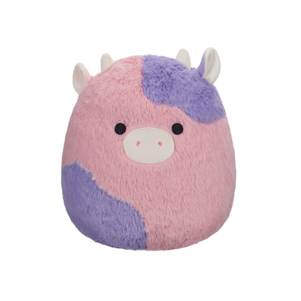 Squishmallows - Patty Cow Fuzzamallow Plush Toy - Pink/Purple - 12-Inch