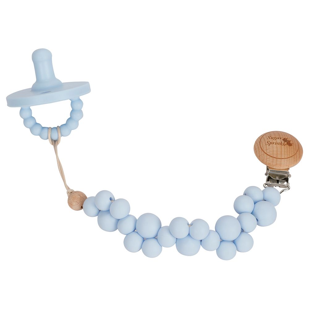 Sugar Sprinkle -  Blueberry Pacifier Clip