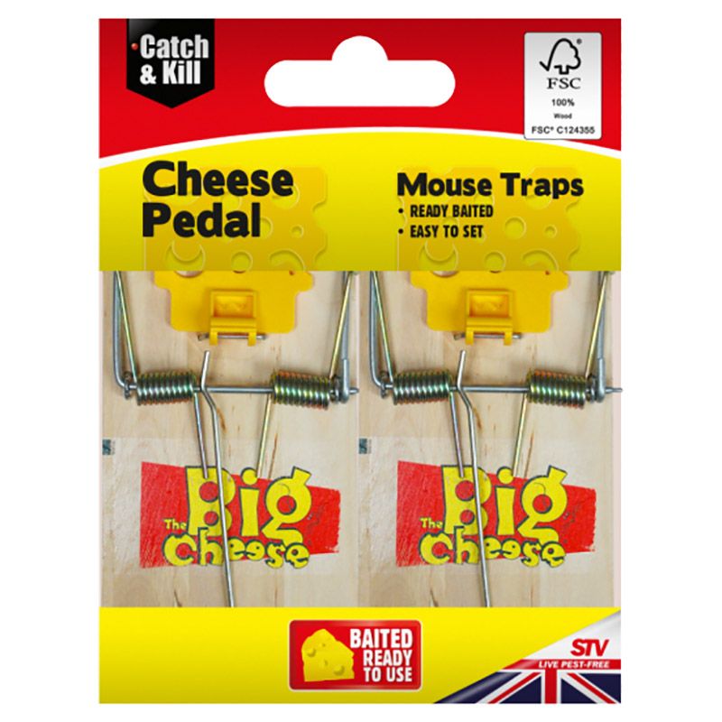 STV - Cheese Pedal FSC Mouse Trap - 2pcs