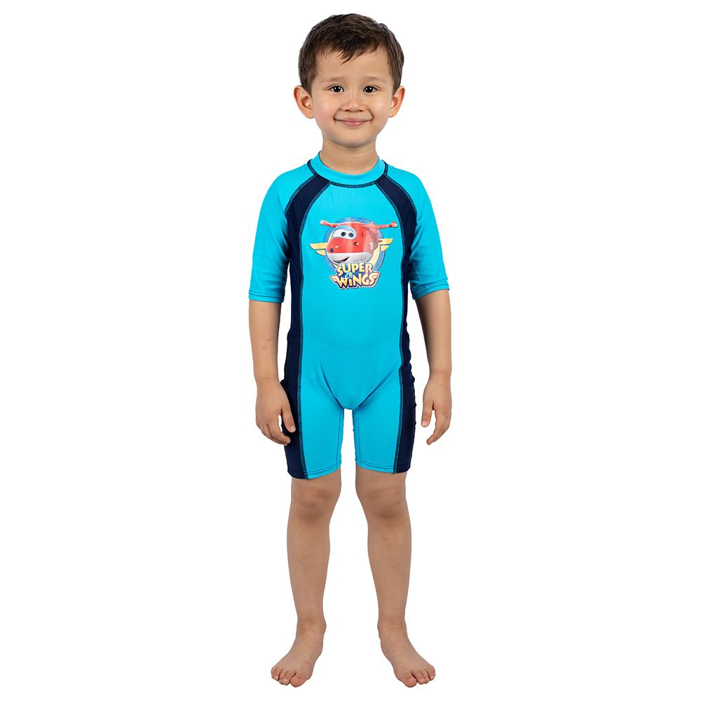 D' Daniela - Super Wings Boys Kids Swim Suit - Blue