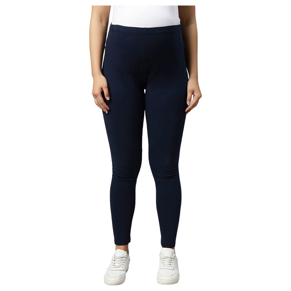 Tummy - Maternity Basic Active Wear Leggings - Dark Blue