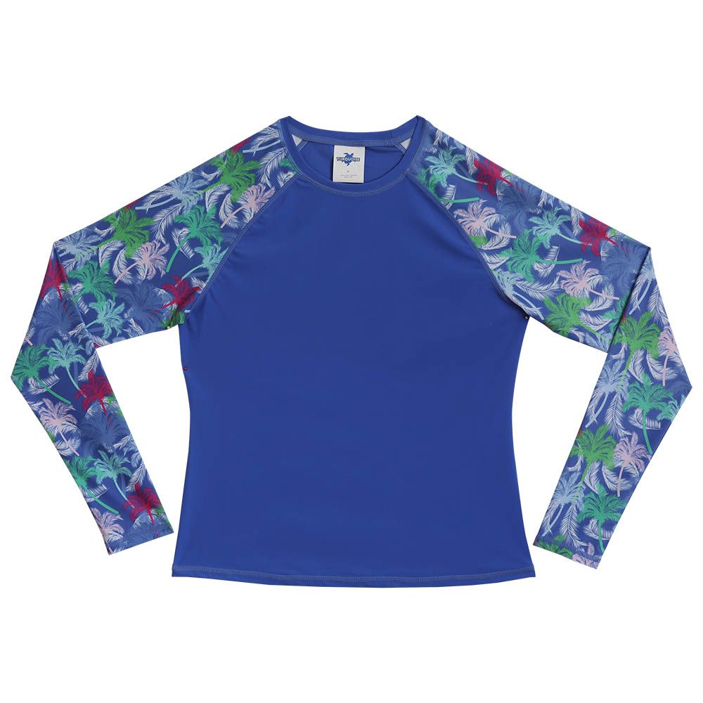 Turquoise - Women's Tropical Long Sleeve Rash guard