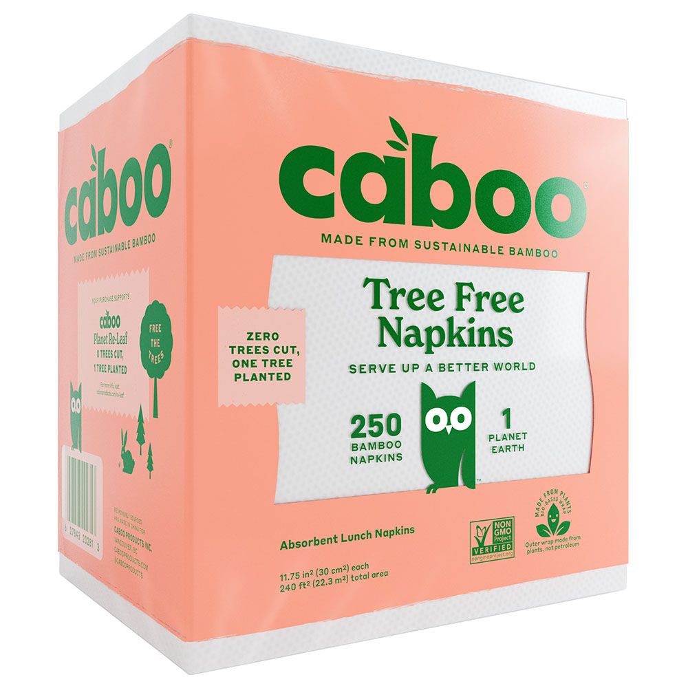 Caboo - Tree Free Bamboo Paper Napkins - 250pcs