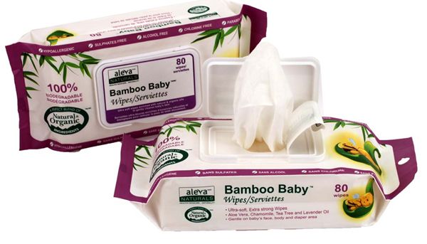 Aleva Bamboo Baby Wipes 80'S