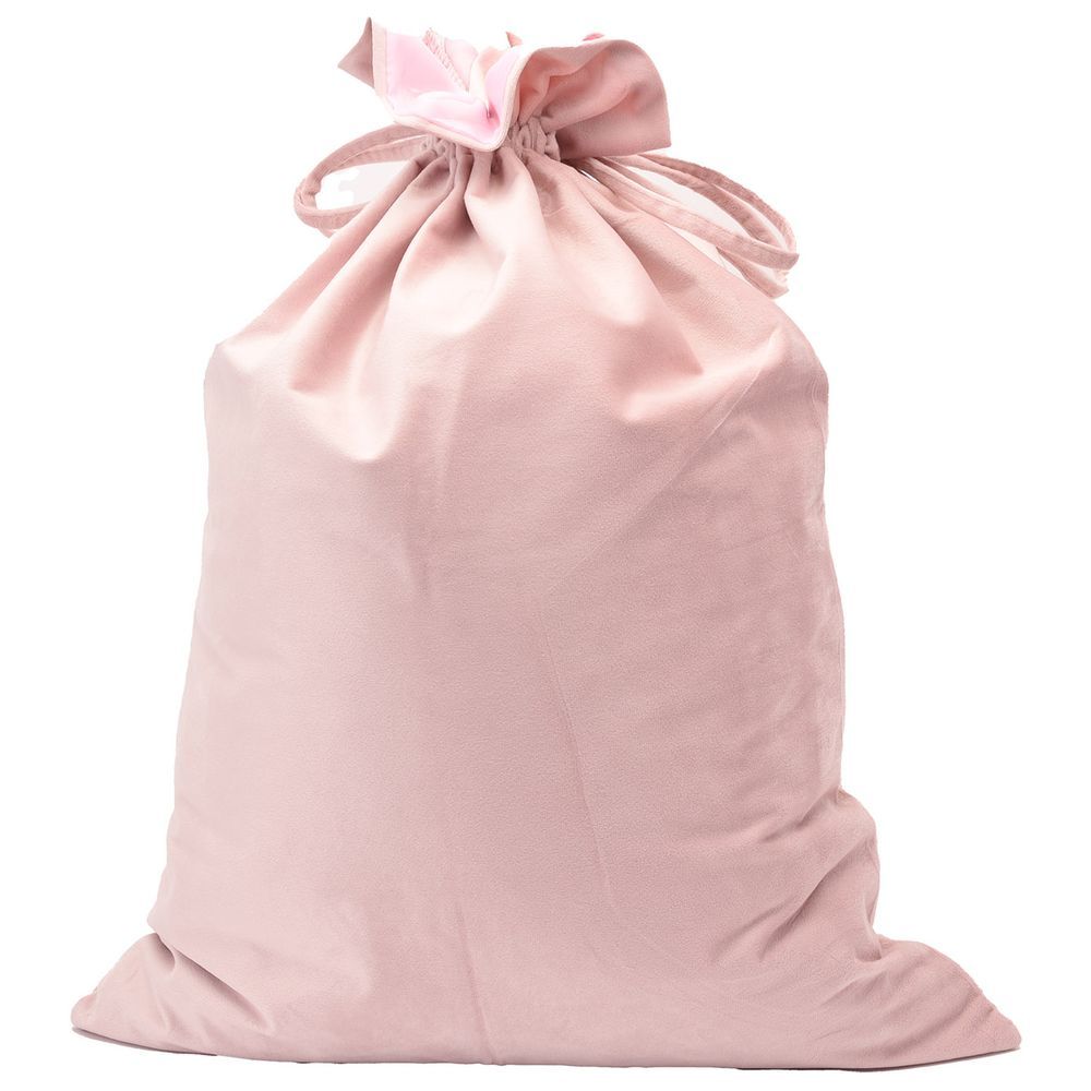 The Happy Tribe - Velvet Christmas Sack - Baby Pink