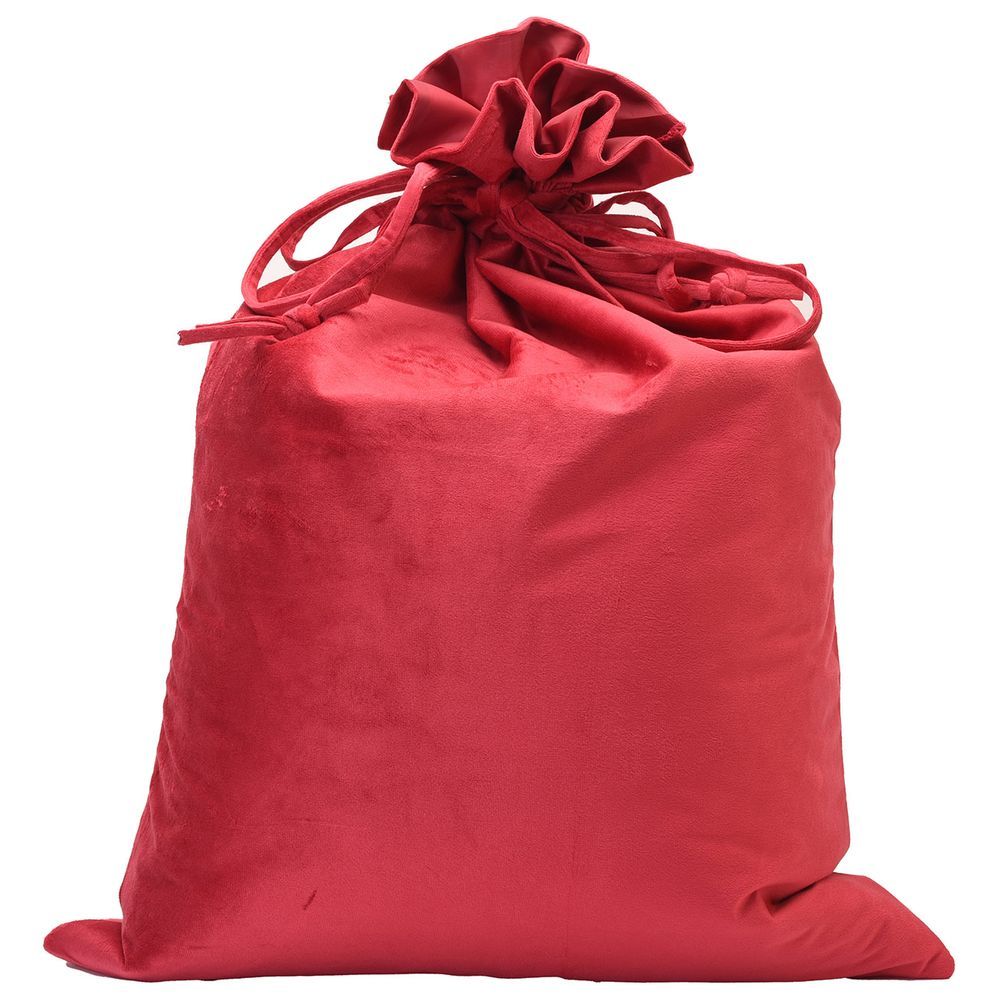 The Happy Tribe - Velvet Christmas Sack - Red