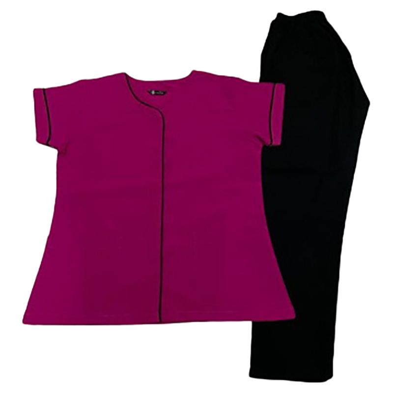 Veronica - 2pc-Set - Mix Match Medical Scrub Suit - Fuschia