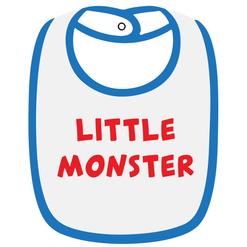 Twinkle Hands Little Monster Baby Bib