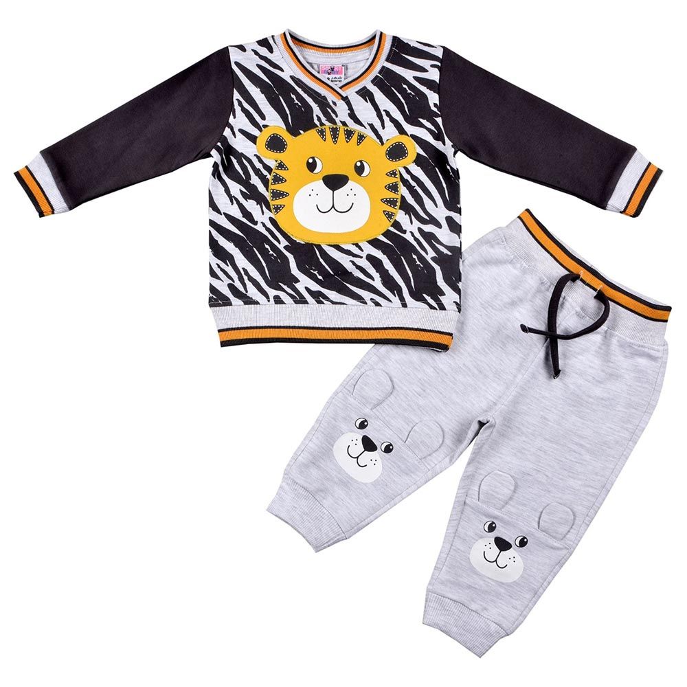 Smart Baby - 2pc-Set - Baby Boy Sweatshirt And Joggers - Black