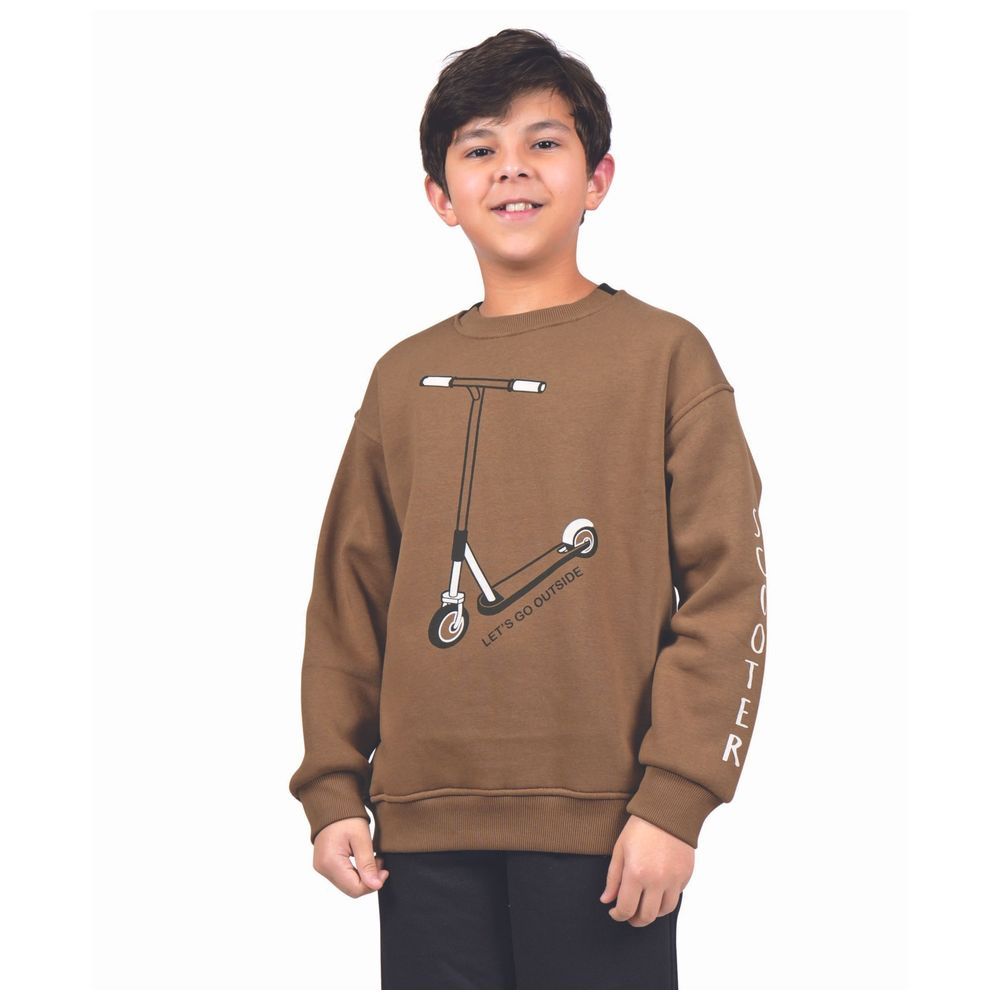 Little Kangaroos - Boy's Sweatshirt - Mocha