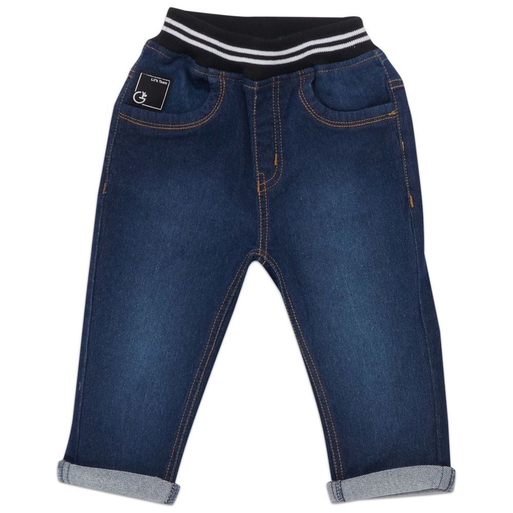 Little Kangaroos - Baby Boy's Straight Fit Jeans - Dark Blue