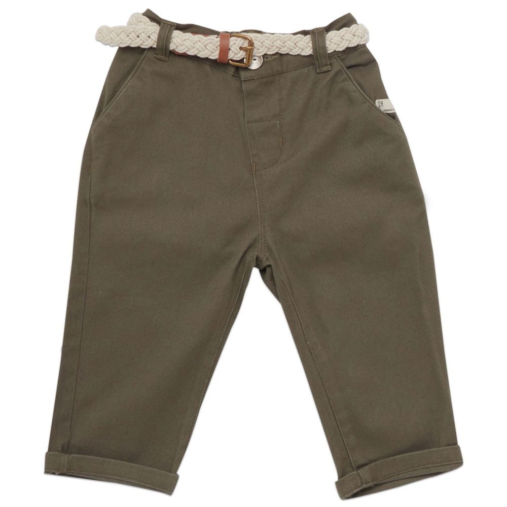 Little Kangaroos - Baby Boy's Pants - Olive