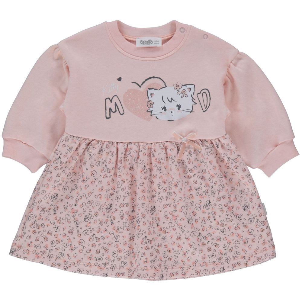 Bebetto - Baby Girls Floral Dress - Salmon