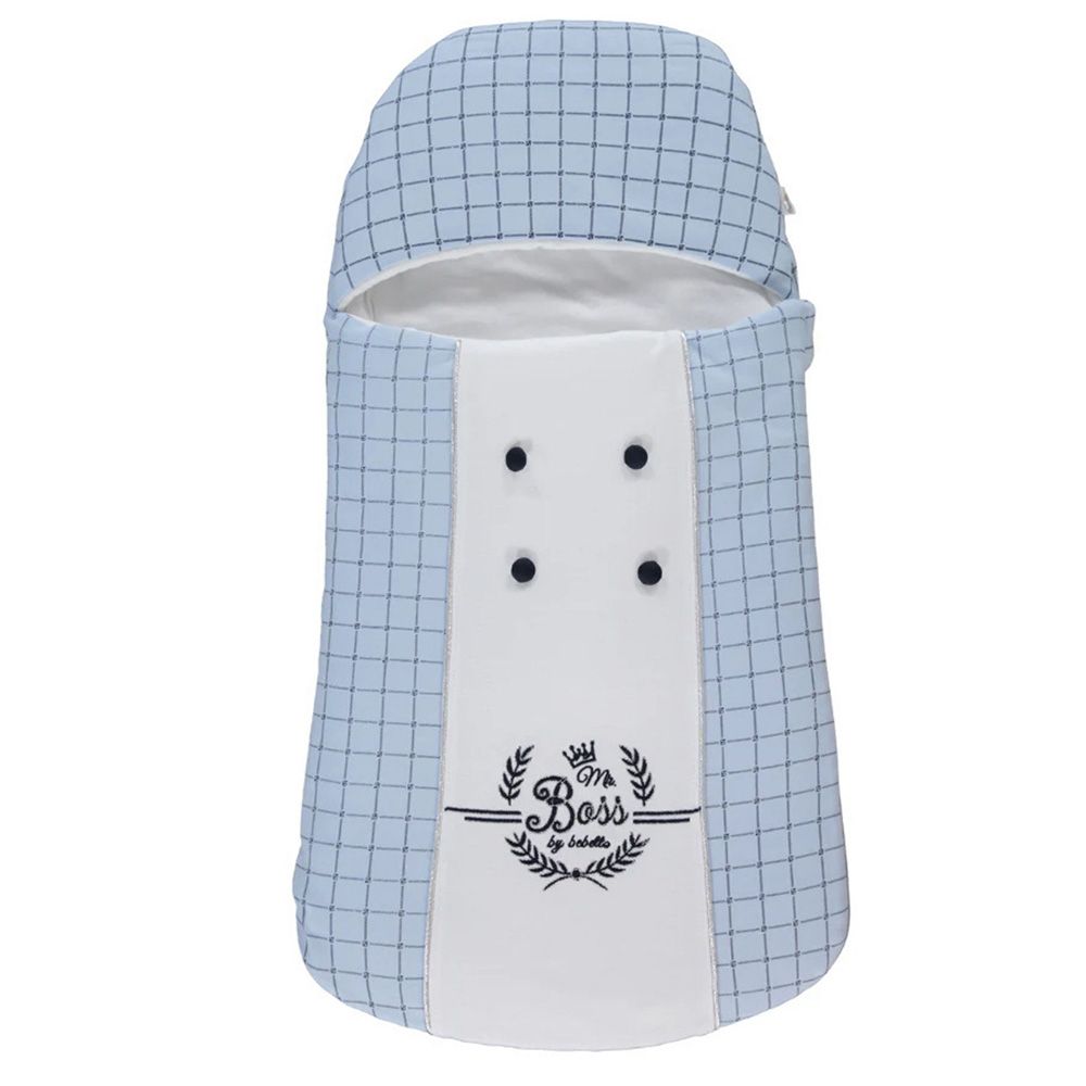 Bebetto - Baby Boy Checks Swaddle - Blue