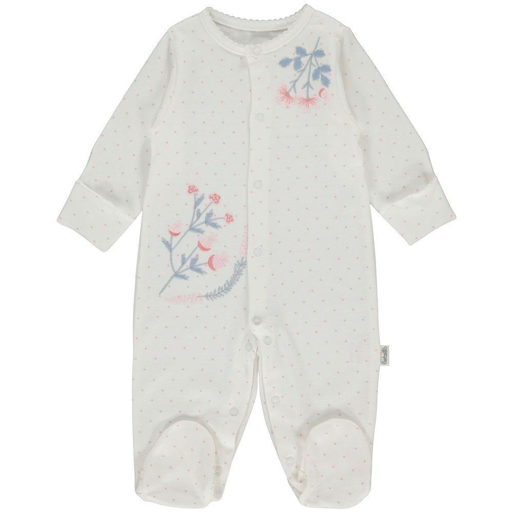 Bebetto - Baby Girls Footie Sleepsuit - White