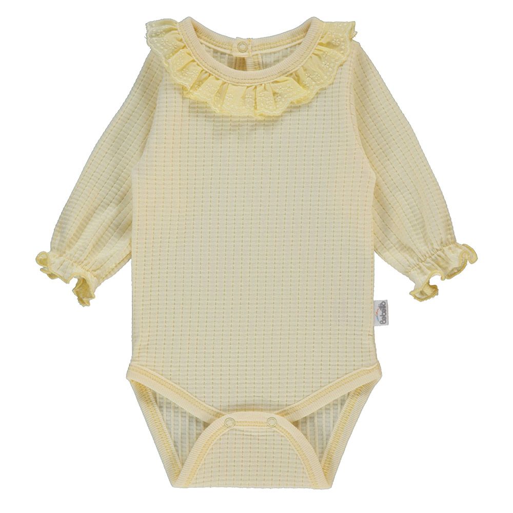 Bebetto - Baby Girls Long Sleeve Bodysuit - Yellow