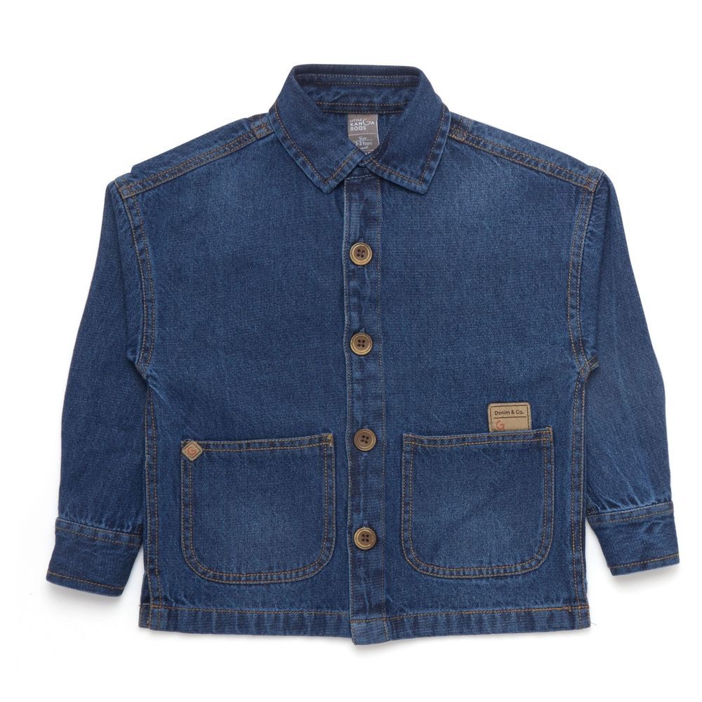 Little Kangaroos - Boy Denim Jacket - Dark Blue