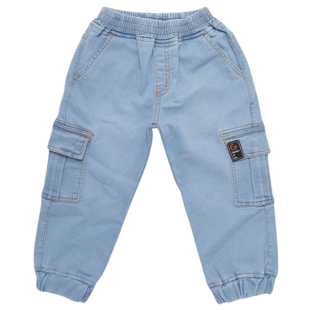 Little Kangaroos - Boy's Denim Joggers - Blue