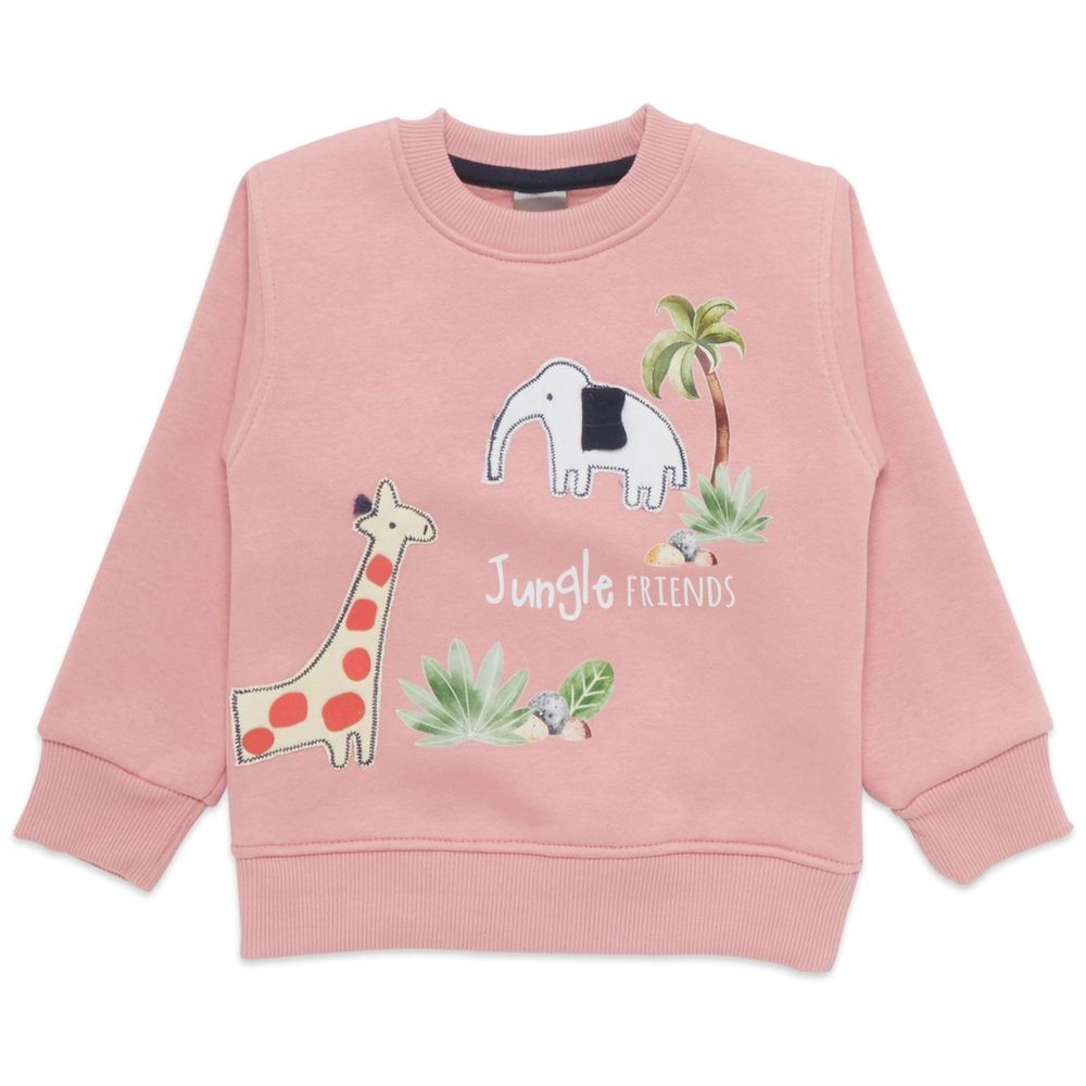 Little Kangaroos - Jungle Friends Sweatshirt - Flamingo