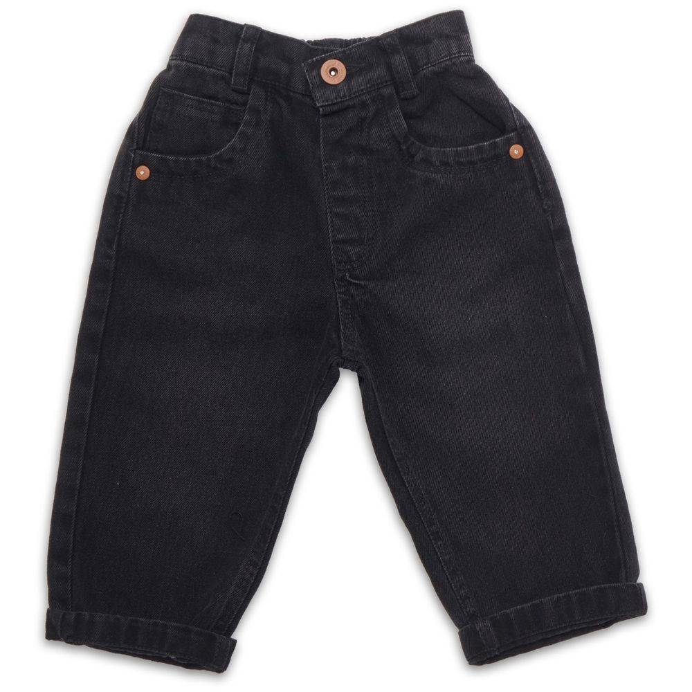 Little Kangaroos - Baby Boy Baggy Denim Jeans - Black