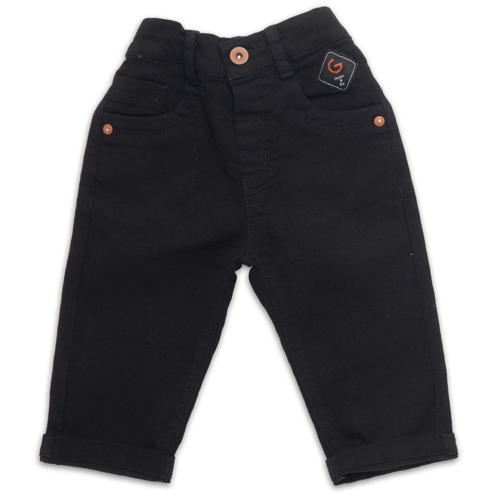 Little Kangaroos - Baby Boy Jeans w/ Pockets - Black