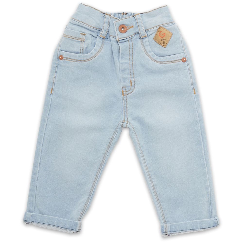 Little Kangaroos - Baby Boy Faded Jeans - Light Blue