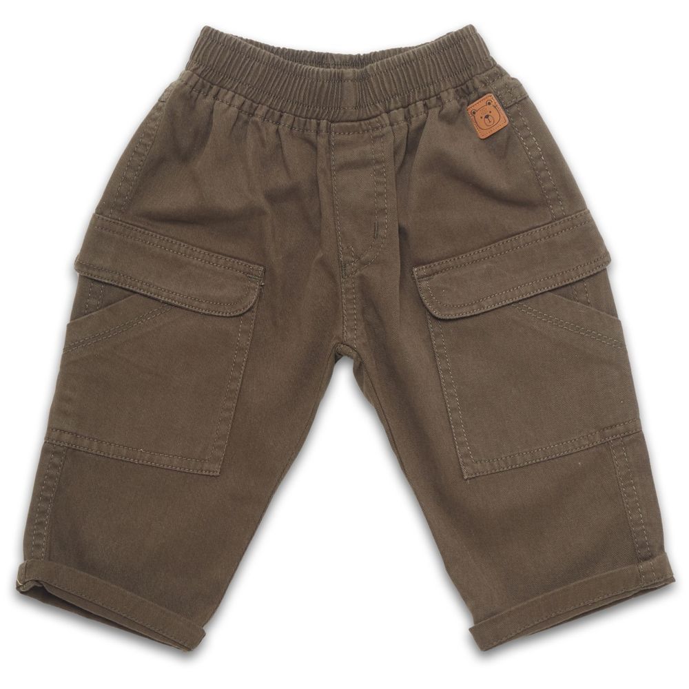 Little Kangaroos - Fully Elasticated Denim Jeans - Olive