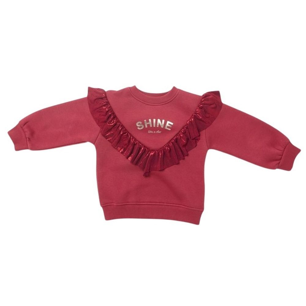 Little Kangaroos - Girl Shine Like A Star Sweatshirt - Red