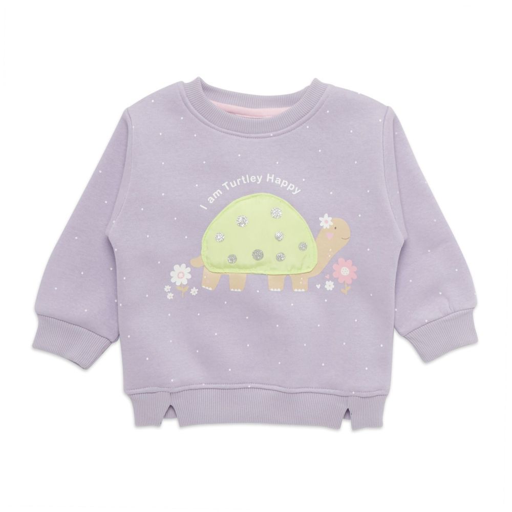 Little Kangaroos - Turtle Print Sweatshirt - Mauve