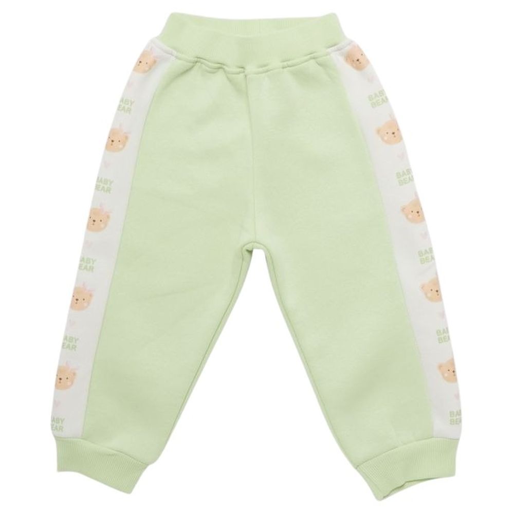 Little Kangaroos - Bear Design Joggers - Lime Green