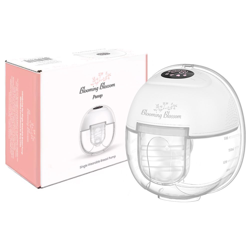 Blooming Blossom - Single Wearable Breast Pump - White