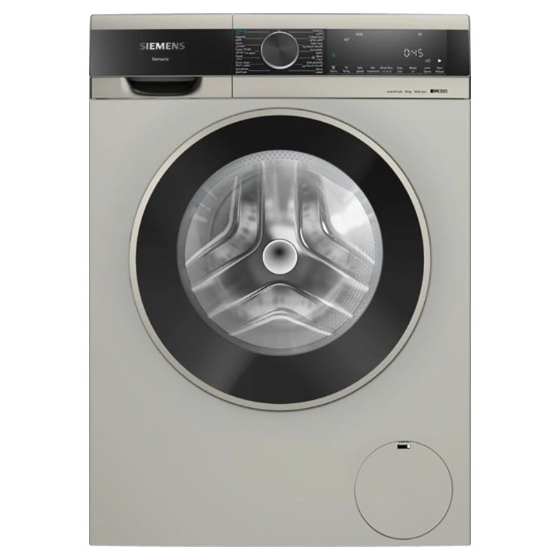 Siemens - iQ300 Front Loader Washing Machine - Silver Inox - 10 kg