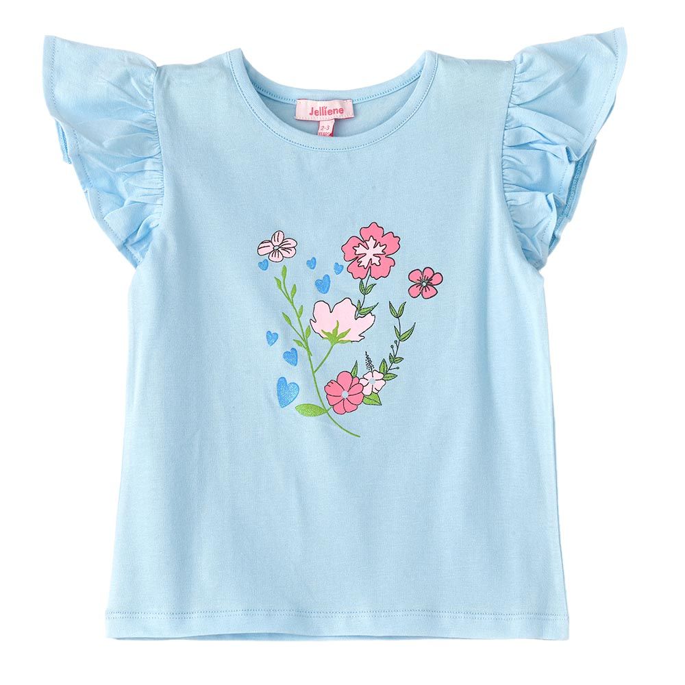 Jelliene - Sunshine Squad Breezy Girls Cotton Tees - Blue