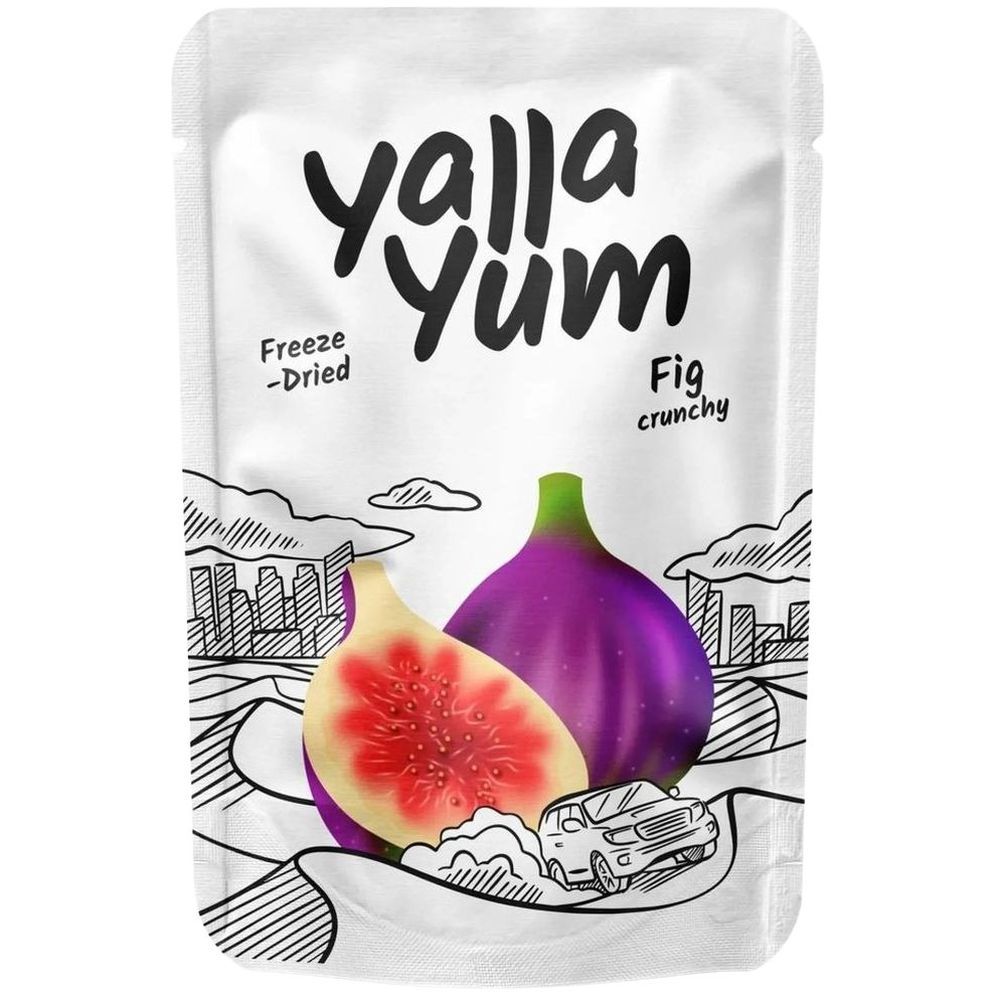 YallaYum - Freeze Dried Crunchy Snack - Fig - 50 g