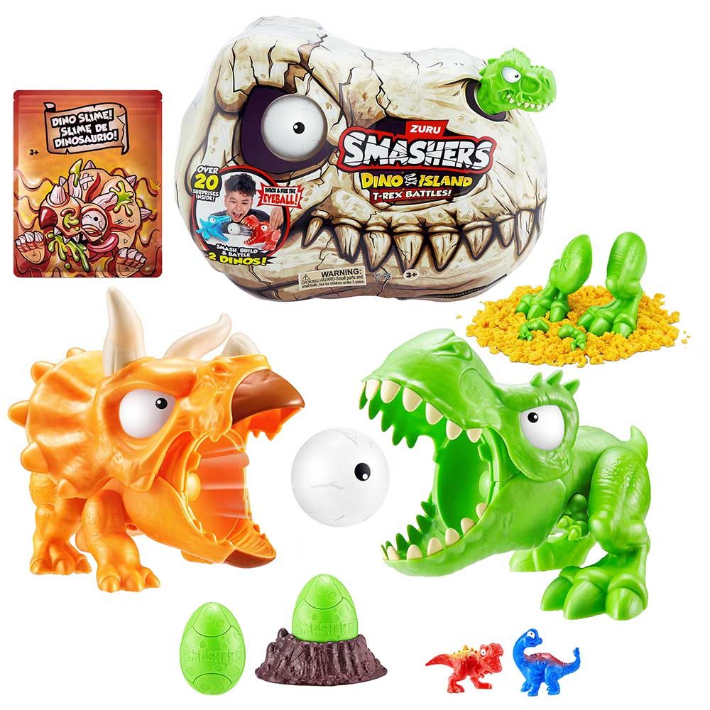 Smashers - Dino Island T-Rex Battle Playset - Medium