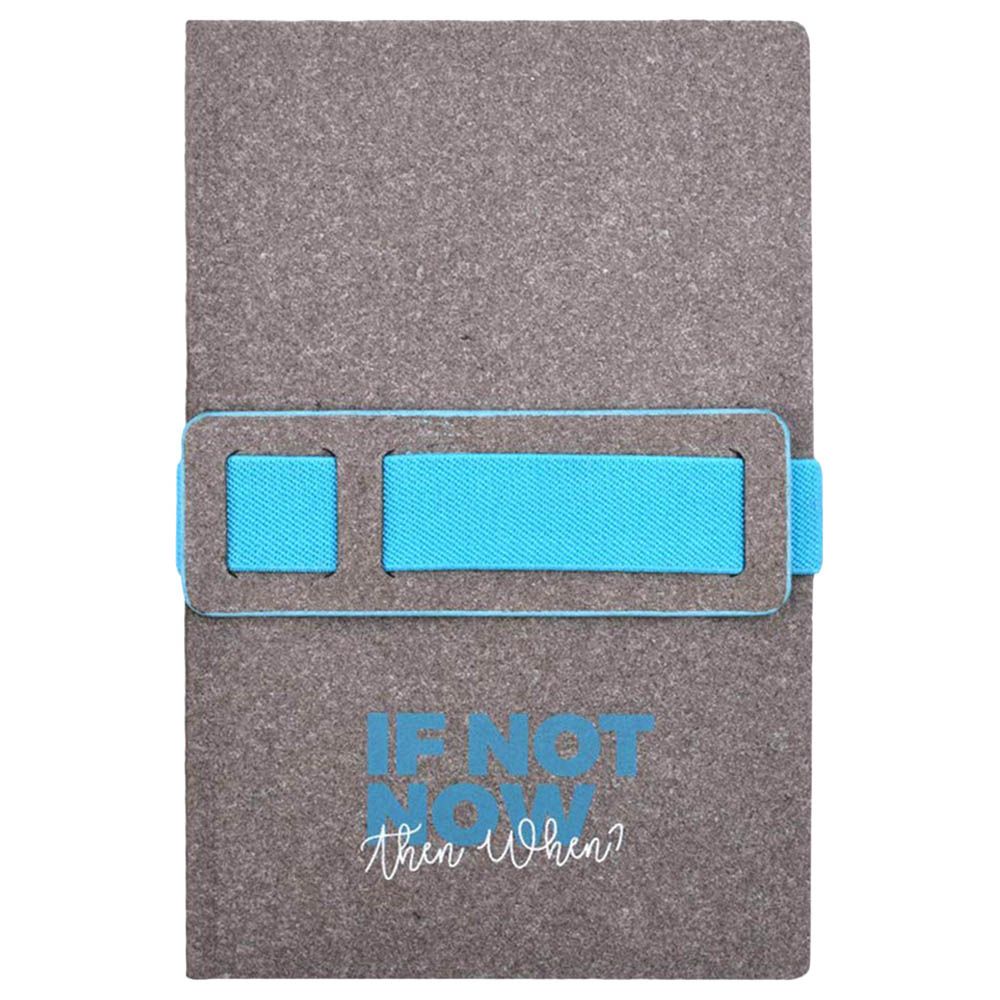 Doodle - Swift Steps With Rubber Band A5 Notebook - Grey