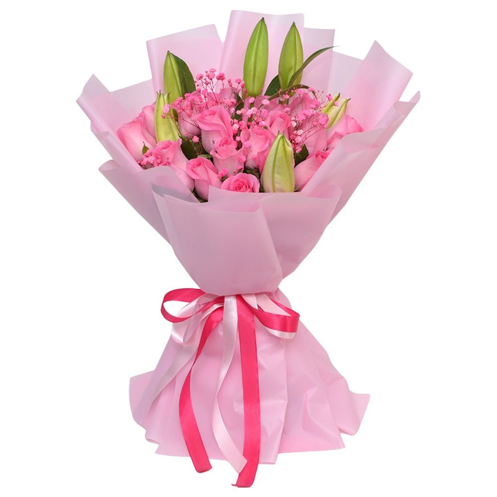 Aiwa Flowers - Baby Pink Bouquet