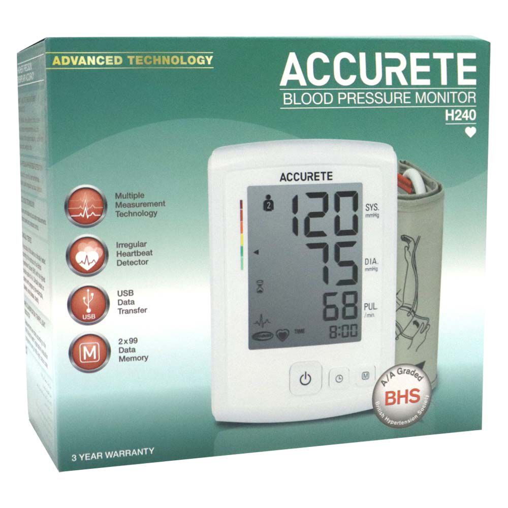 Accurete - Blood Pressure Monitor H240 - White