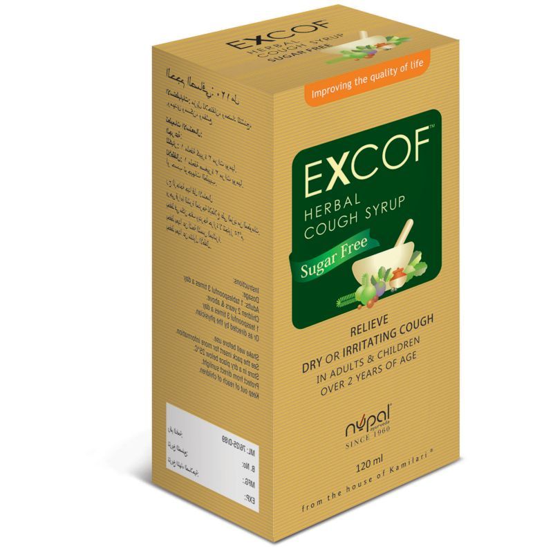 Nupal - Excof Herbal Cough Syrup 120ml