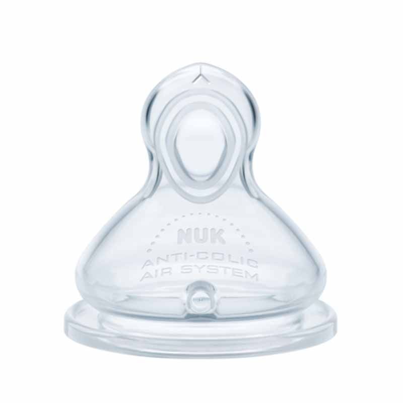 NUK - First Choice+ Flow Control Silicone Teat 6-18m 2pc