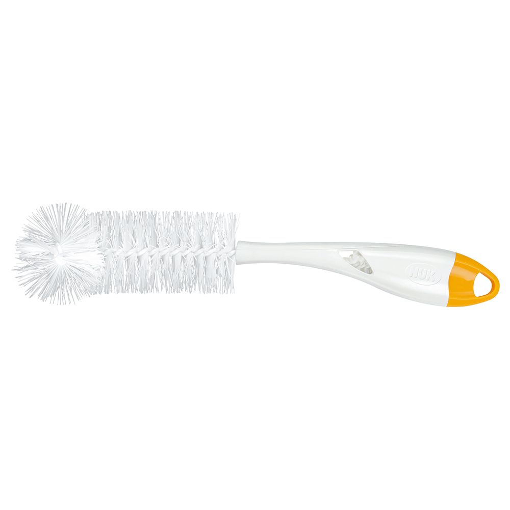 Nuk - Bottle Brush 2-In-1 With Teat Brush - Yellow