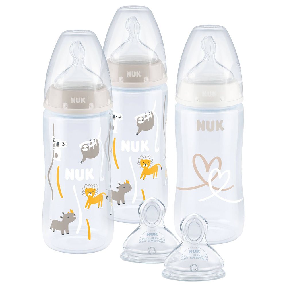 Nuk - First Choice Bottle Set - Beige