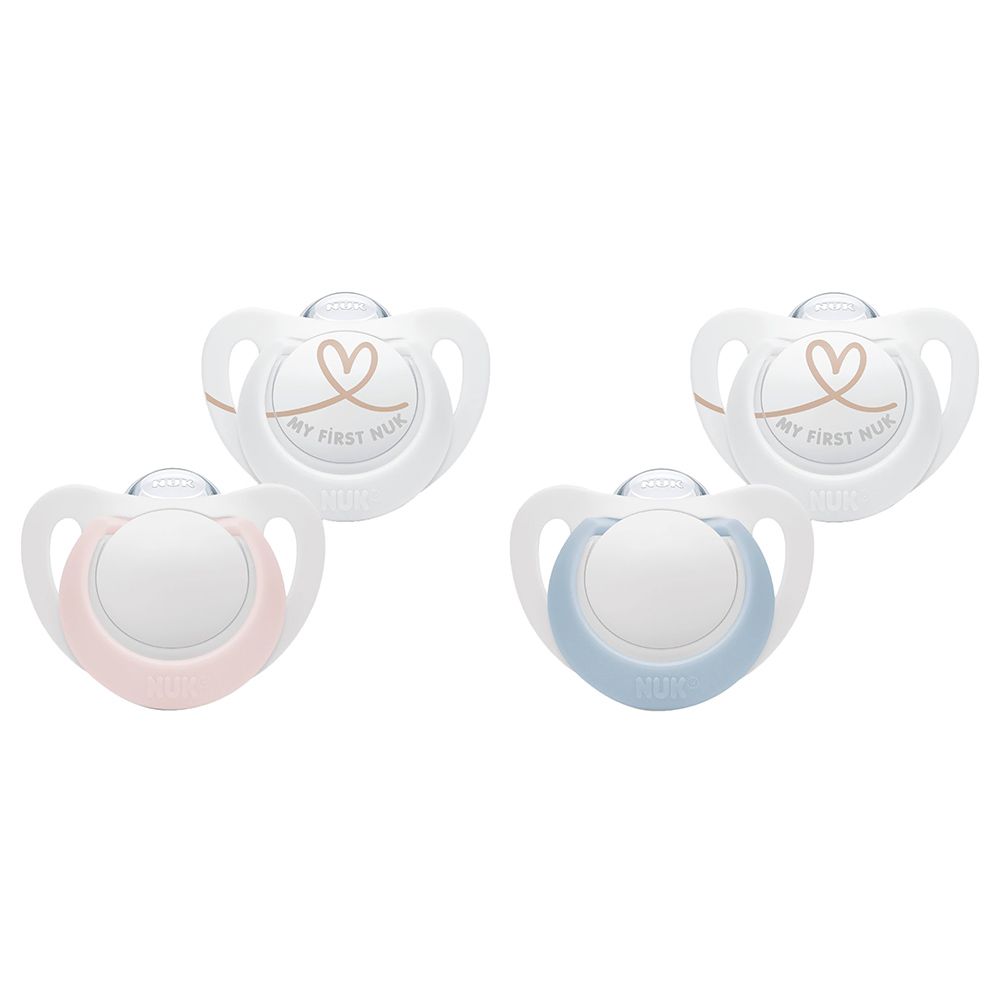 Nuk - Star Silicone Soother - 0-2M - Style May Vary