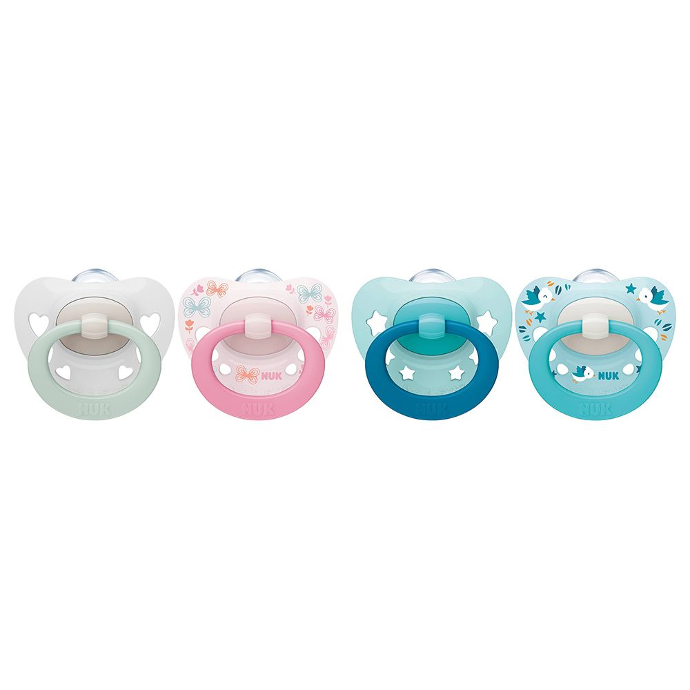 Nuk - Signature Silicone Soother - 0-6M - Style May Vary