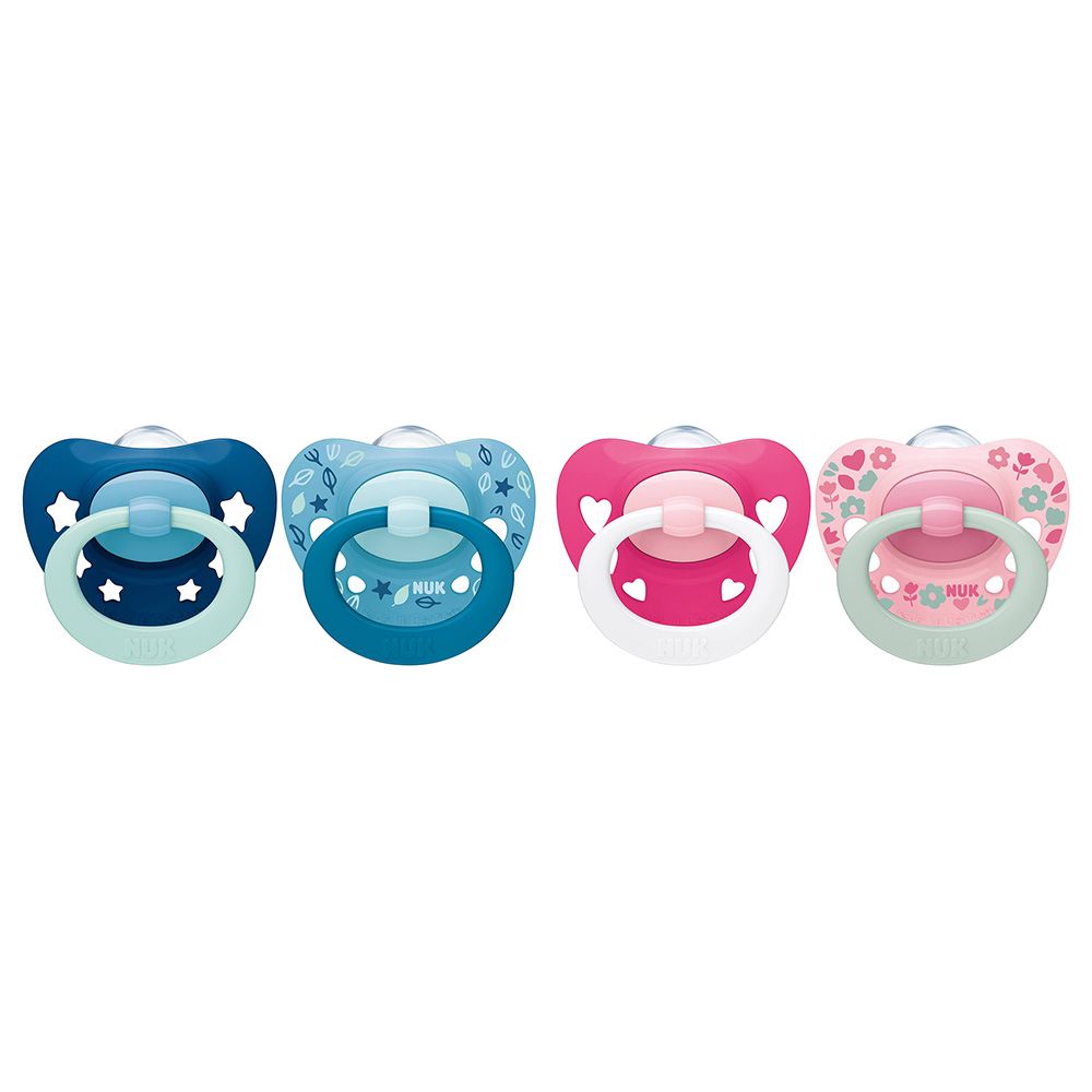 Nuk - Signature Silicone Soother - 6-18M - Style May Vary