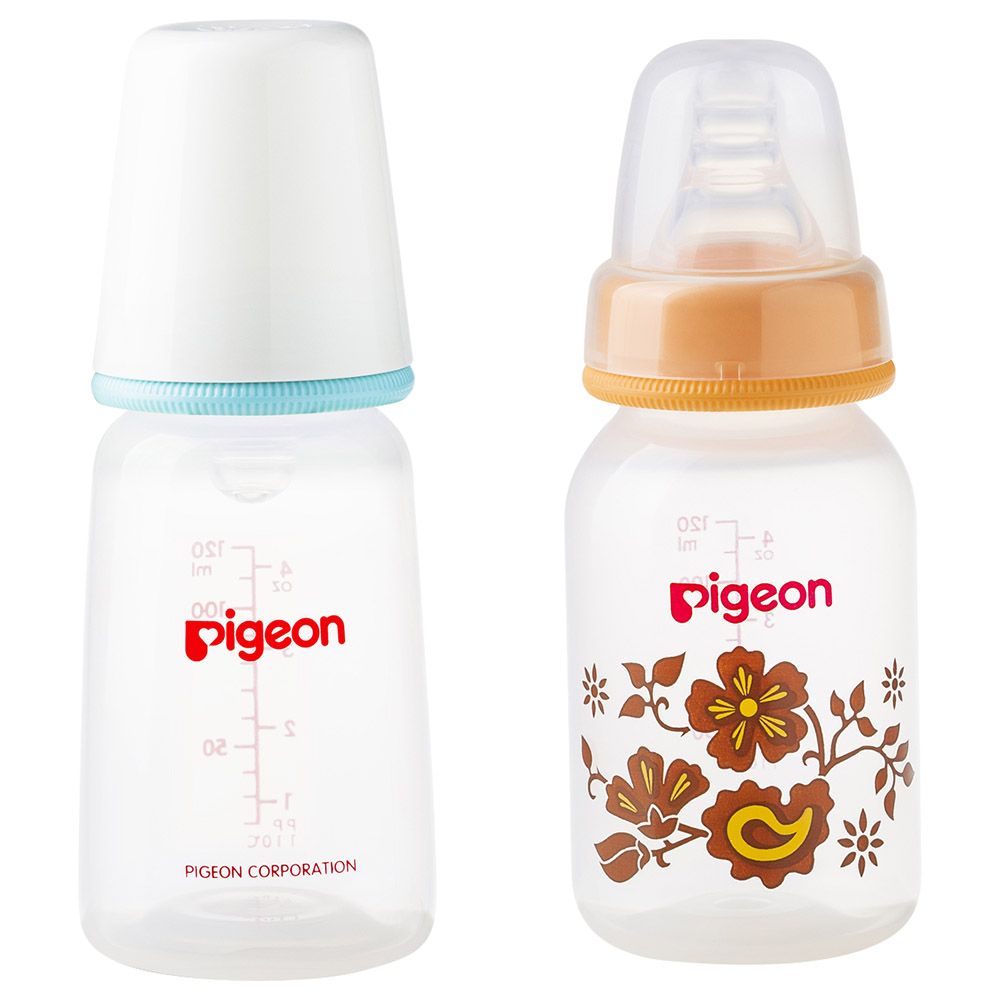 Pigeon - KP-4 Plastic Feeding Bottle - 120ml - Pack of 2